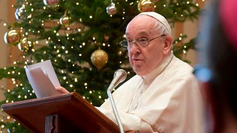 El Papa dio un mensaje navideño en el que recordó anécdotas de su infancia.