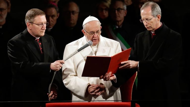 El Papa Francisco en la ceremonia de Viernes Santo. 