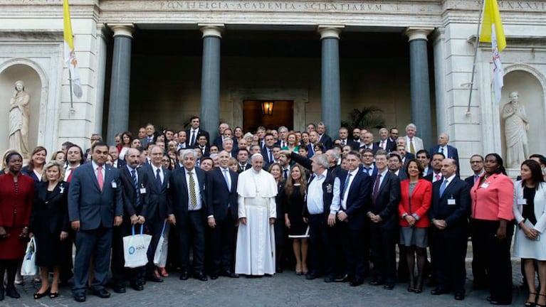 El Papa Francisco estuvo con jueces de todo el mundo.