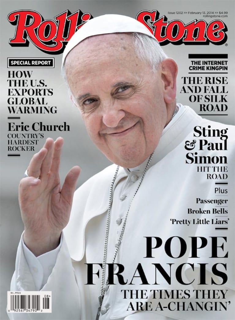 El Papa Francisco, otra vez tapa de una revista de rock