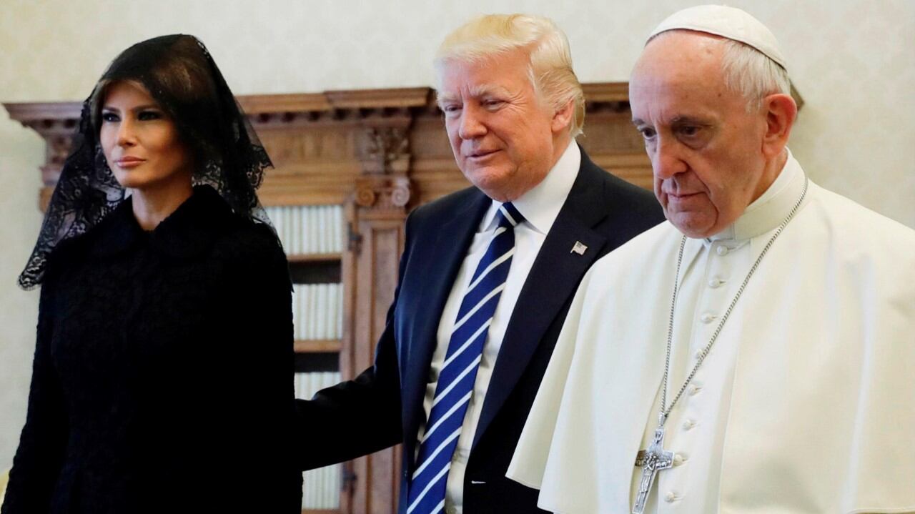 El Papa Francisco recibió a Donald Trump en el Vaticano.