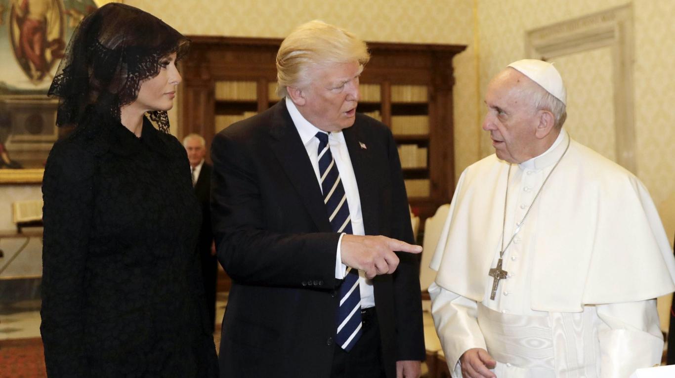 El Papa Francisco recibió a Donald Trump en el Vaticano.