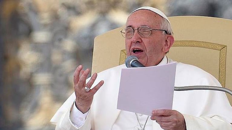 El Papa Francisco también recibió hoy a los mineros de Chile.