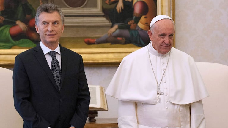 El Papa Francisco y Macri durante uno de sus encuentros. 