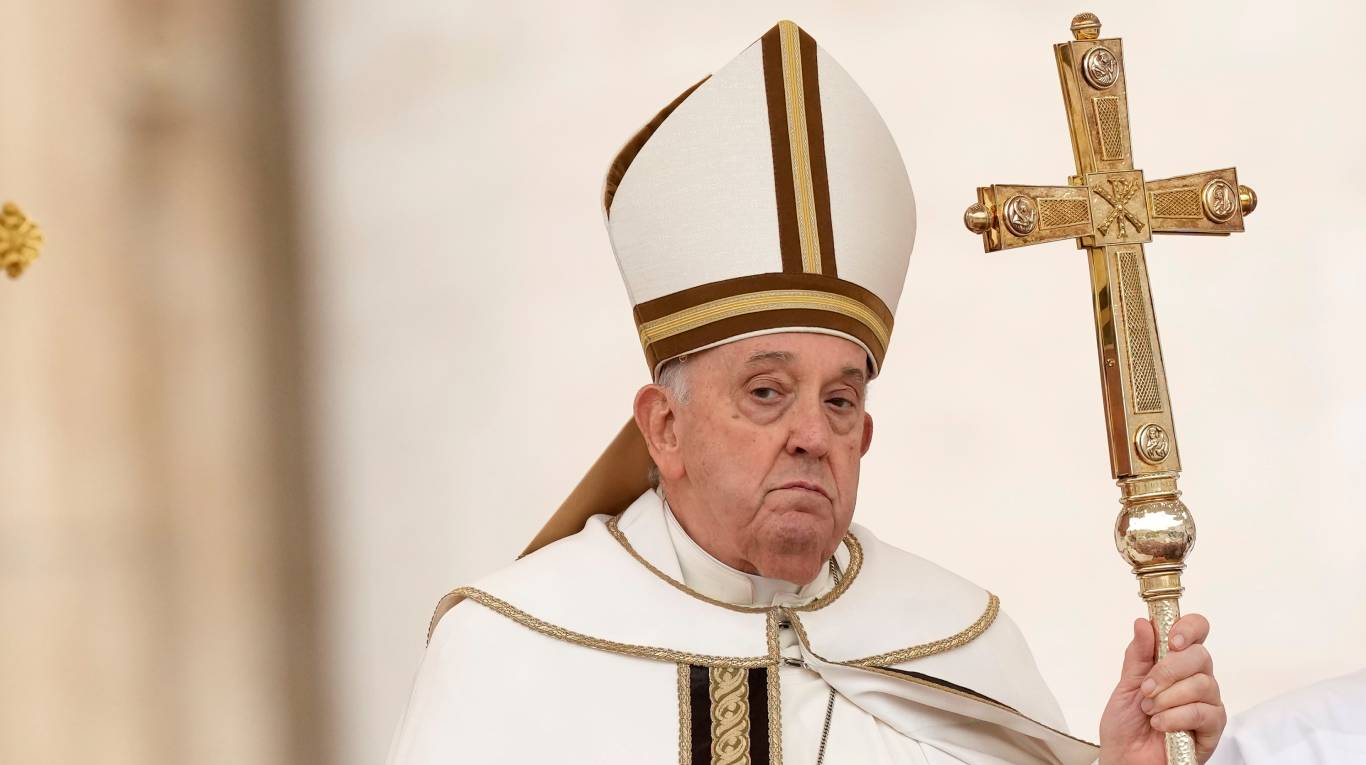 El papa Francisco y una expresión poco feliz (Foto: AP - Andrew Medichini).