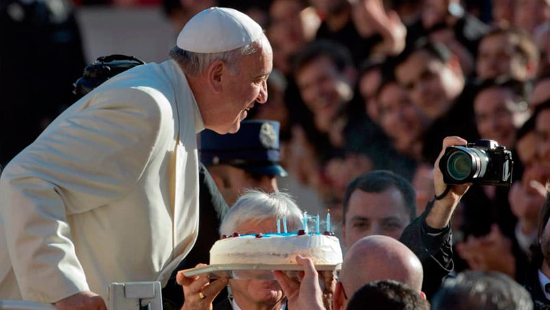 El Papa fue saludado por anticipado en la Audiencia General.