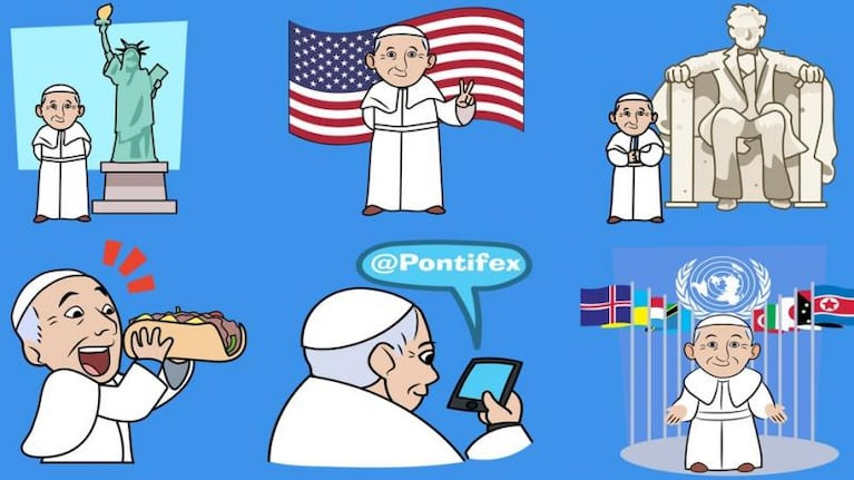 El Papa tiene emoticones propios