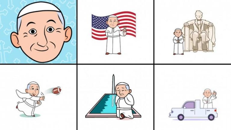 El Papa tiene emoticones propios