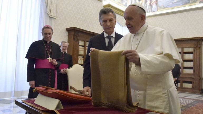 El Papa y Mauricio Macri, en uno de sus encuentros. 