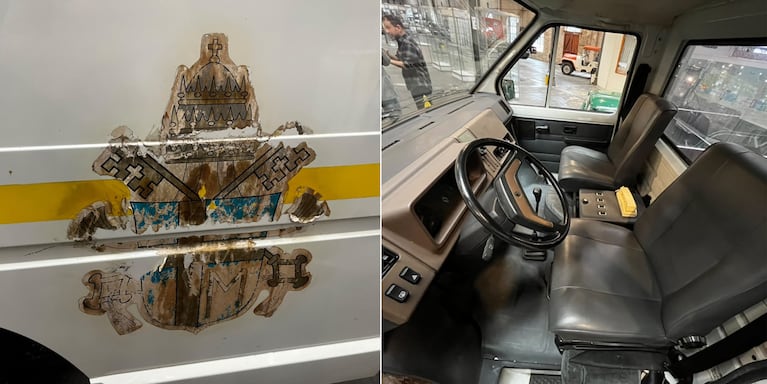 El Papamóvil fue construido en Córdoba para la visita de Juan Pablo II en 1987.