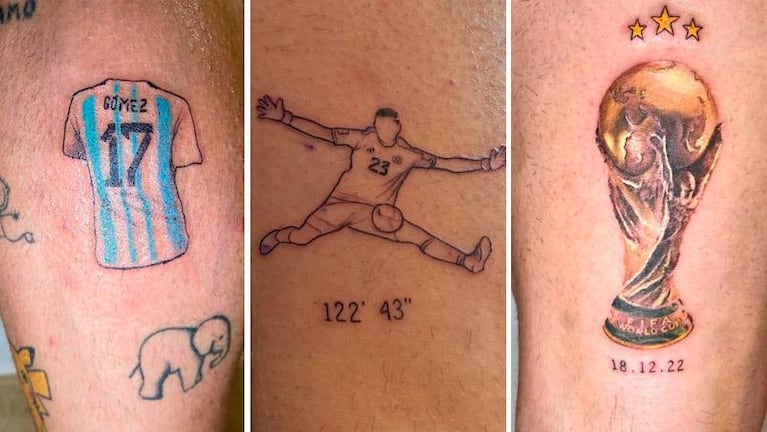 El Papu Gómez se tatuó al Dibu Martínez y emocionó a todos los hinchas