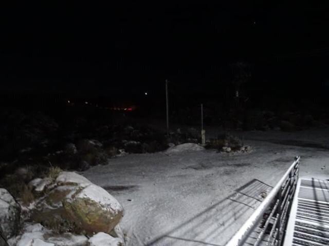 El parador Giulio Césare amaneció cubierto por la nieve. Foto: @paradorgiuliocesare.