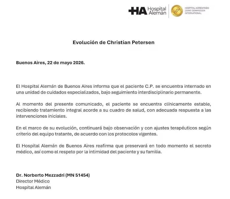 El parte médico.