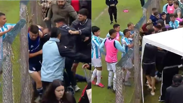 El partido de Reserva entre Talleres y Atlético Tucumán terminó a las piñas.
