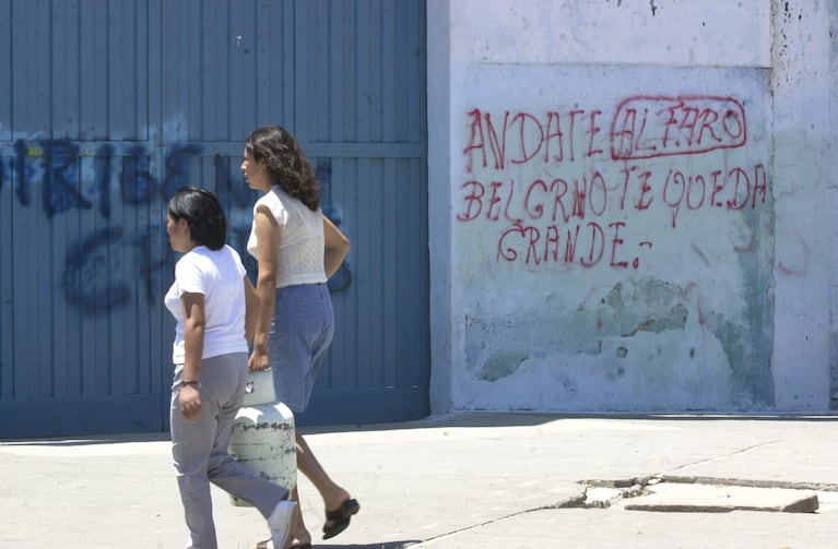 El paso de Alfaro por Belgrano en 2001.
