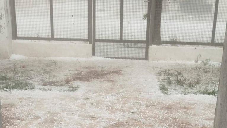 El paso de la tormenta en Calchín.