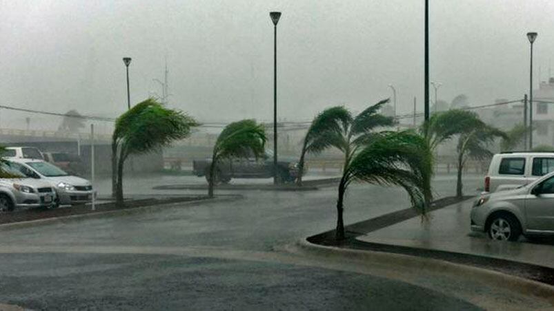 El paso del huracán Patricia por México.