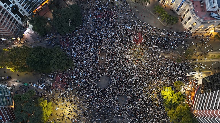 El Patio Olmos tras el pase de Argentina a la final ( Foto: El Doce).