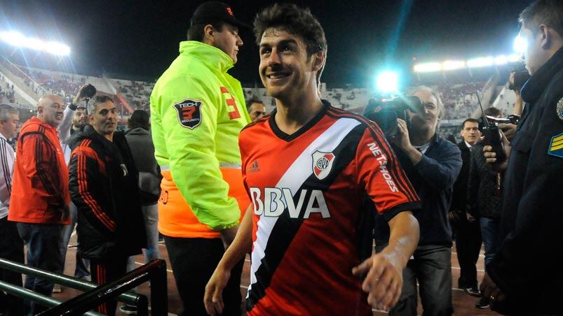 “El Payasito” sintió el cariño en el Monumental. Foto: Prensa River.