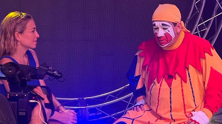 El payaso cordobés dio una entrevista mano a mano con Noticiero Doce.