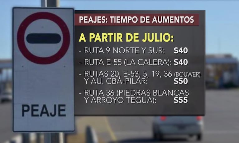 El peaje sube un 35% y se aplicará en dos tramos