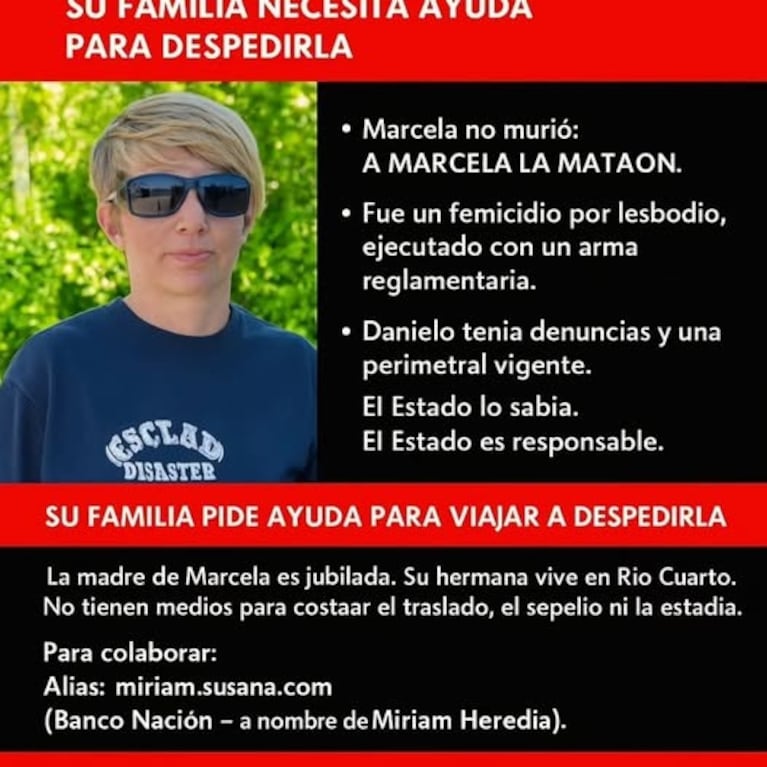 El pedido de ayuda de la familia.