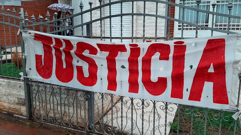 El pedido desesperado de justicia en San Francisco del Chañar. Foto: Francisco Arias/El Doce.