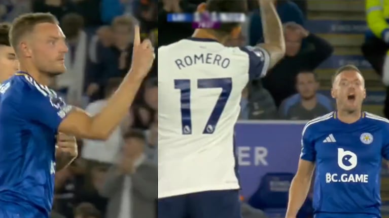 El picante cruce de Cuti Romero con Vardy.