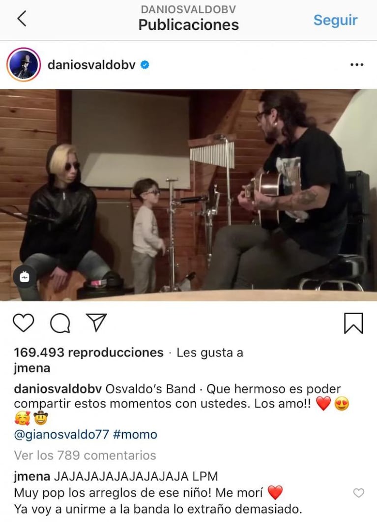 El pícaro comentario de Daniel Osvaldo a Jimena Barón