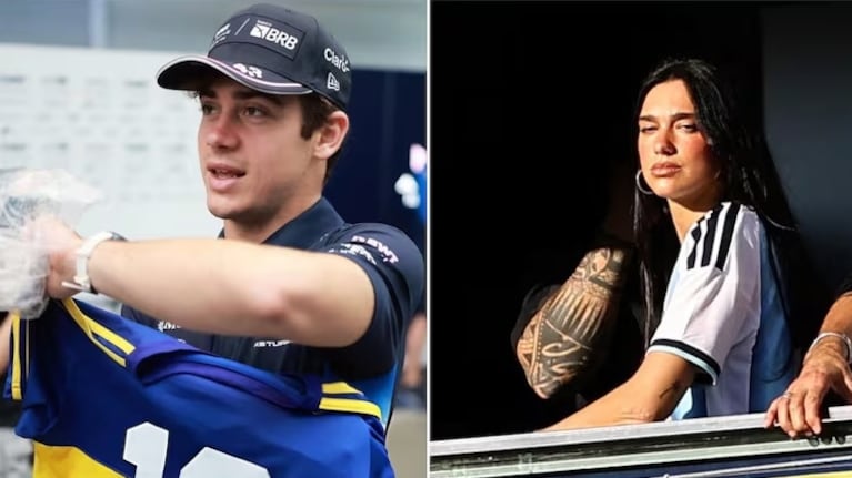 El piloto aprovechó la visita de la cantante y le dejó un picante comentario.