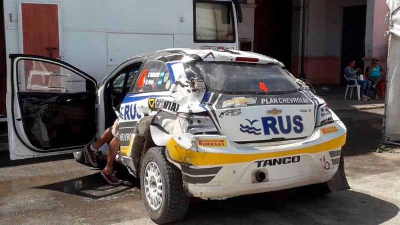 El piloto cordobés iba a bordo de un Chevrolet Onix.