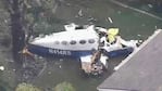 El piloto era la única persona que viajaba a bordo del avión. Foto: Telemundo