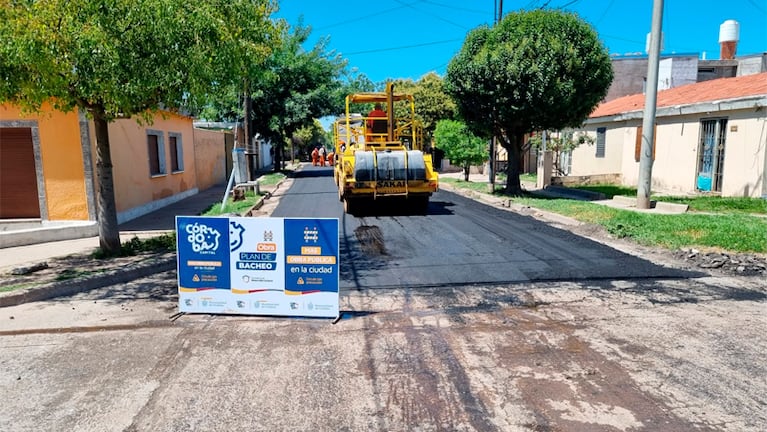 El plan de bacheo en la ciudad de Córdoba.