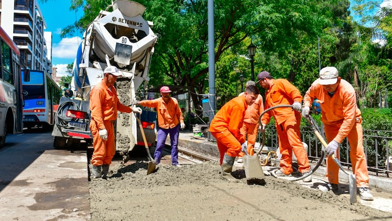 El plan de bacheo impulsado en la ciudad de Córdoba.