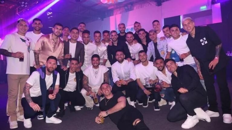El plantel de la Selección Argentina.