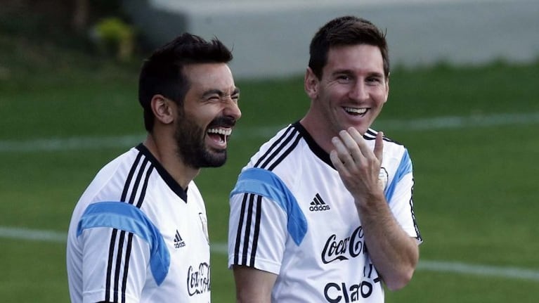 El Pocho Lavezzi y Lionel Messi son muy amigos.