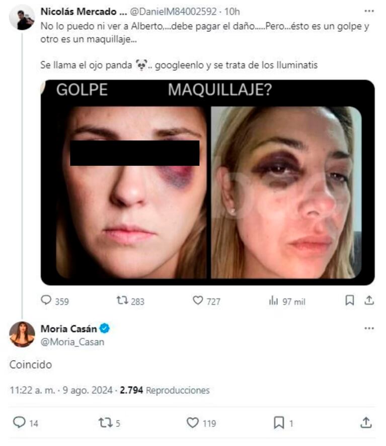 El polémico comentario de Moria Casán.