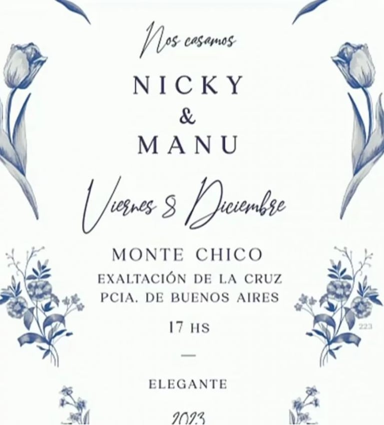 El polémico pedido de Nicole Neumann y Manuel Urcera a los invitados de su boda