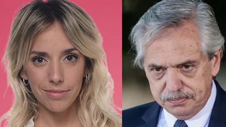 El polémico video de Tamara Pettinato brindando con Alberto Fernández. (Foto: Instagram)
