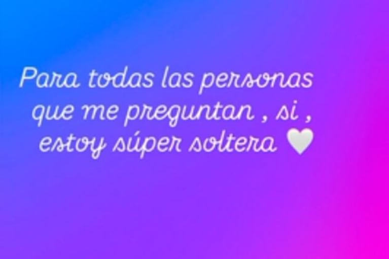 El posteo de Karina Jelinek en el que confirmó la ruptura con su novia.
