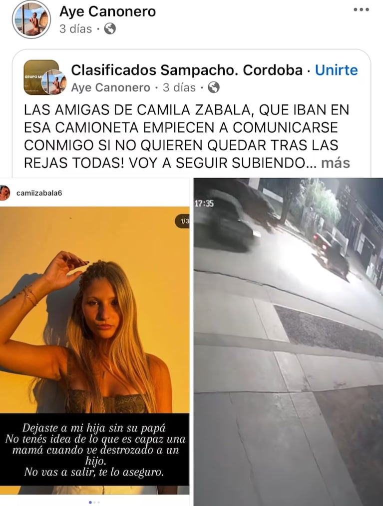 El posteo de la ex del motociclista atropellado.