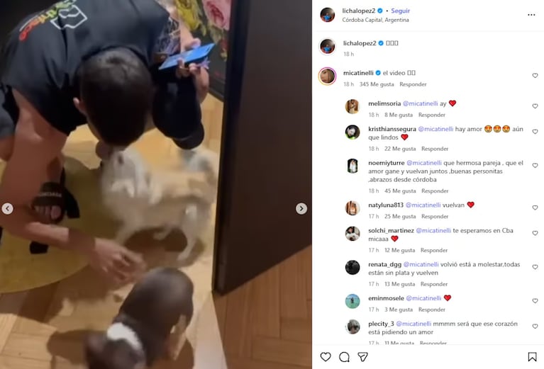 El posteo de Licha López