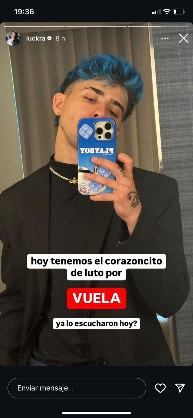  El posteo de Luck Ra que despertó rumores de una posible crisis.(Foto: captura Instagram / @luckra) 