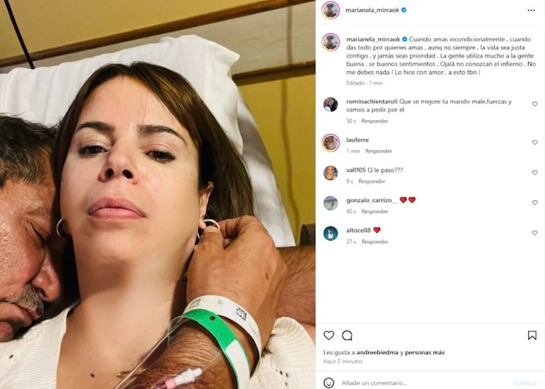 El posteo de Marianela Mirra con José Alperovich.