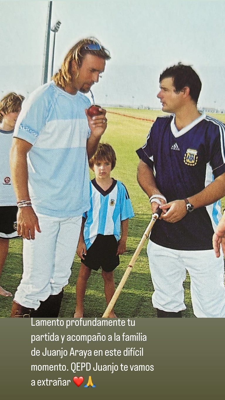 El posteo que hizo Gabriel Batistuta (Foto: IG gabrielbatistutaok).