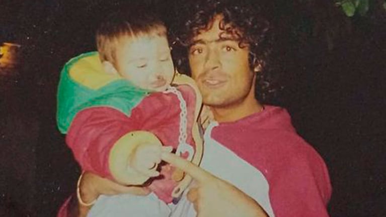 El Potro Rodrigo junto a su hijo Ramiro Bueno