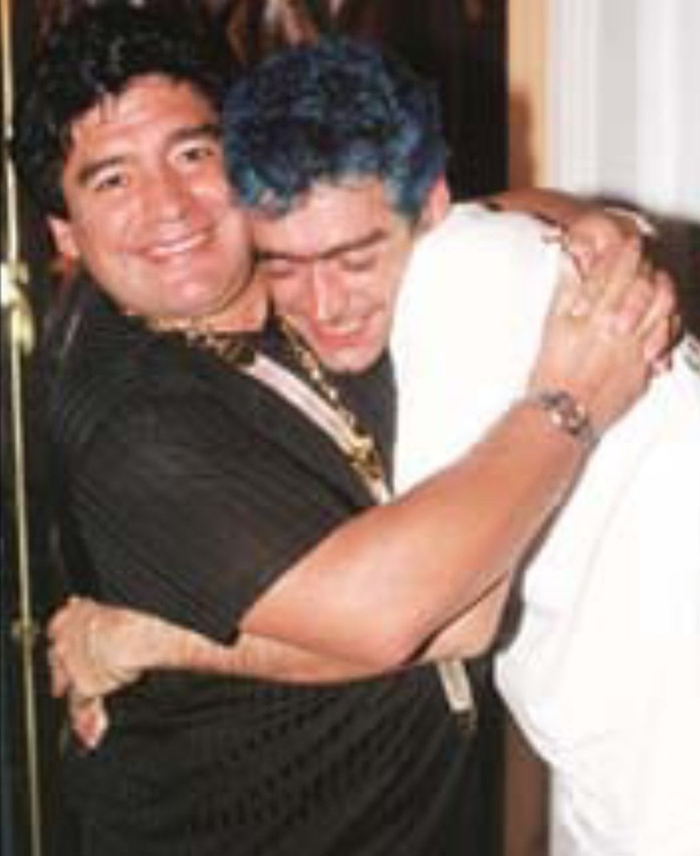 El Potro y Maradona.