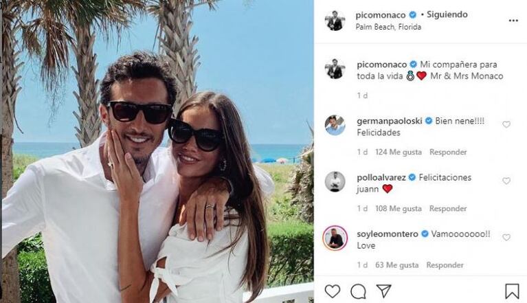 El precio de la boda exprés de Pico Mónaco y Diana Arnopoulos