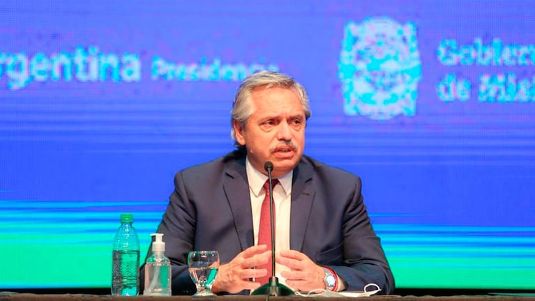 El presidente Alberto Fernández anunció la extensión de las medidas de distanciamiento.