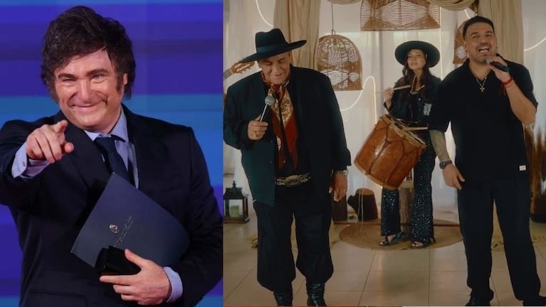 El presidente compartió en sus redes su reacción a la colaboración del Chaqueño y Neno Aguirre.